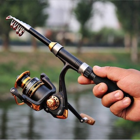 Holding Fishing Rod 